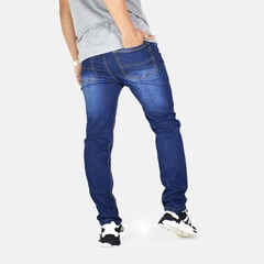 YONISTERS CLOTHING - Denim Jean Semipitillo Stretch Azul