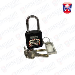 STEELPRO - CANDADO LOCK OUT PLAST X-10 NEGRO