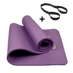 URBAN FIT - Colchoneta mat pilates + ligas -10 mm morado