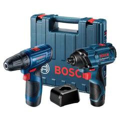 BOSCH - Atornillador Impacto 14 GDR 120-LI+Taladro 38 12V GSR 120-LI