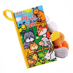 JOLLYBABY - Libro Sensorial de Tela para Bebés Plush tails