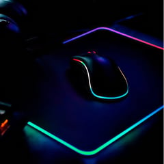 BLAZZE - Mouse Pad Gamer RGB Vintage TINY con luces de 35 x 25 cm