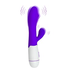 GENERICO - Consolador Vibrador Exitager Doble Sweet 30 Frec. Morado