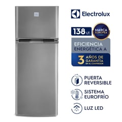 ELECTROLUX - Refrigeradora 138L Frost 2 Puertas Inox ERT18G2HNI