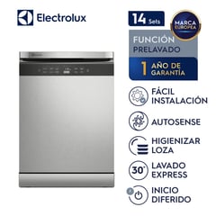 ELECTROLUX - Lavavajillas 14 Sets Acero Inoxidable C