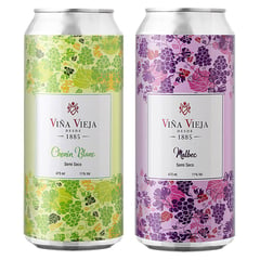 VINA VIEJA - Duo pack vinos en lata - Chenin y Malbec