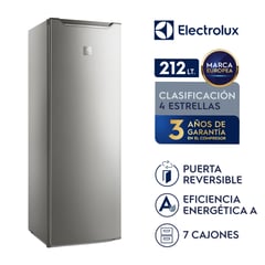 ELECTROLUX - Congelador Frost Vertical 212L Silver EFUP22P2HRG