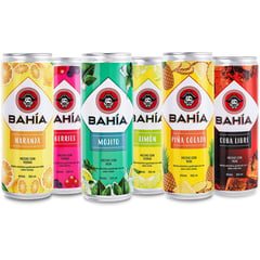 BAHIA - Coctel hecho a base de ron 355ml pack x6