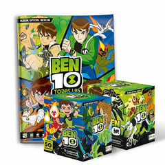 EDITORIAL BERLIN - Ben 10 TODAS LAS SAGAS, 1 Álbum Tapa Blanda + 2 Cajitas (100 Sobres)