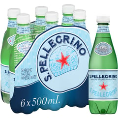 SAN PELLEGRINO - Agua Con Gas Pet 500 ML Sixpack