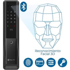 SMART SOLITY - Cerradura Digital Solity 6000BAK Reconocimiento Facial