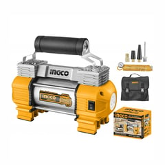 INGCO TOOLS - COMPRESOR AUTO 12V 18AMP USO RUDO 120PSI 10BAR INGCO - AAC2508