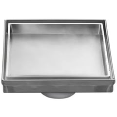 VAINSA - SUMIDERO 5 DECORATIVO REVERSIBLE 100 ACERO INOX