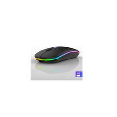 RGB - Mouse Inalámbrico Recargable LED USB DPI01600 Rosa gold