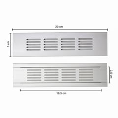 MAS CASA MOBILIARIO Y ACCESORIOS - Rejilla de aluminio para ventilación de 20 cm x 5 cm