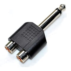 NEXUS - Adaptador Plug 6.5mm a 2 RCA Hembra