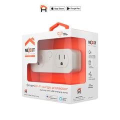 NEXXT SOLUTIONS - Enchufe inteligente Wi-Fi Nexxt 2 Conectores 2 Puertos USB - NHP-D610