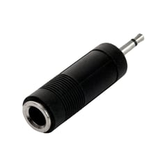 NEXUS - Adaptador de Audio de Plug 35mm a Jack 63mm Negro Mono