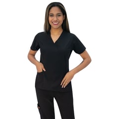 TWELVE - -conjunto scrub cruzado v - negro