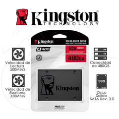 KINGSTON - Disco Solido 480GB Ssd Original