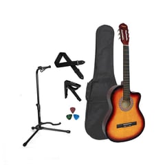 VOZZEX - PACK DE GUITARRA ACUSTICA NYLON SUNBURST