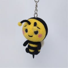 PANDA LANUDO - Llavero Abeja 6cm - Abejita Amarilla