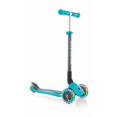 GLOBBER - Scooter Primo Plegable LED Turquesa