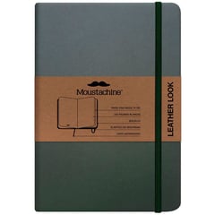 MOUSTACHINE - Libreta Classic Leather Look Verde Mediano A5