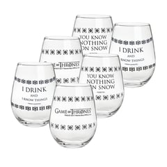 NADIR - Set de 6 vasos para vino / coctel / whisky  - Diseño de colección