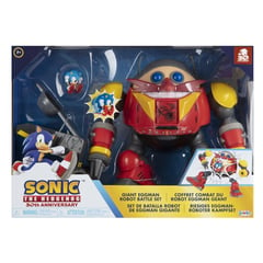 JAKKS PACIFIC - Sonic the Hedgehog Set de Batalla Robot Gigante de Dr Eggman