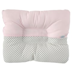 BABY MERINOS - Almohada Bebe anti-cabeza plana - Puntos - Rosado