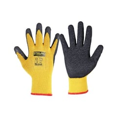 STEELPRO - Guante Multiflex con palma de latex Marca Amarillo Talla M