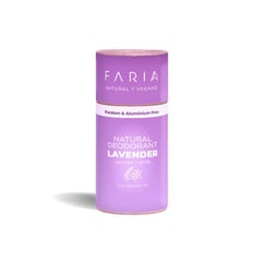 FARIA NATURALS - Desodorante Sin Aluminio Natural y Vegano Lavanda