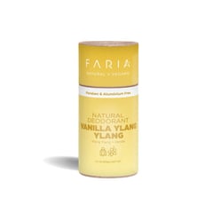 FARIA NATURALS - Desodorante Sin Aluminio Natural y Vegano Vainilla Ylang Ylang