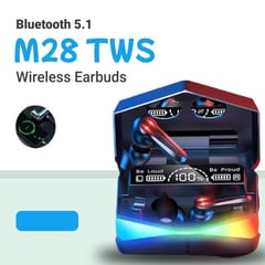 CLN TECH - Audífonos M28 Bluetooth Gamer Con Micrófono Powerbank v5.3