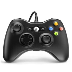 SEISA - Mando xbox 360 para xbox / pc / computadora - negro