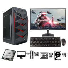 INTEL - Computadora Pc Core i5 3.2ghz Monitor 19?HD 8GB HDD 1TB SSD 240GB