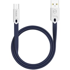 MCDODO - Paquete de 3 Cables USB a Micro USB Ultra Plano 1m Azul CA-0432