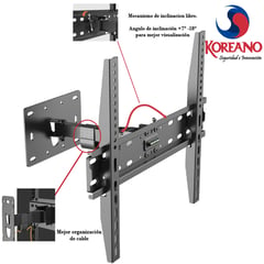 KOREANO SEGURIDAD E INNOVACION - Rack Móvil para TV de 32 a 60 Pulgadas - UBK70