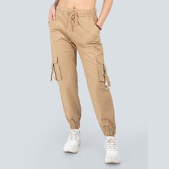 GORDON AND SMITH - PANTALÓN JOGGER MUJER GS BECK BEIGE