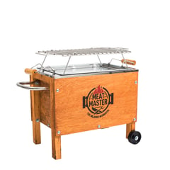 MEAT MASTER - Caja China Master Inoxidable Chica Con Parrilla De Varillas Inox