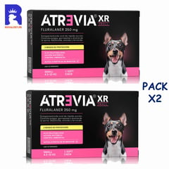 ATREVIA - Antipulgas XR Small 250mg 4.5 -10 kg Pack x2