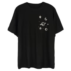 GENERICO - Polo Kpop UNIVERSE - Negro unisex oversize.