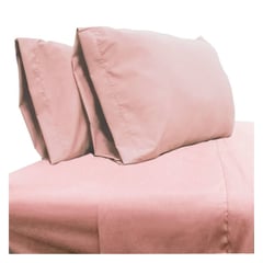 ALONDRA - Juego de sábanas rosado colormix queen