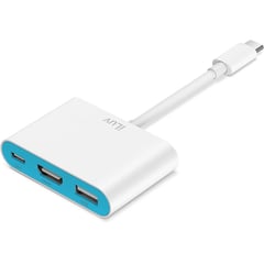 ILUV - Adaptador Multipuerto USB-C Digital AV 5Gbps 60W HDMI 4K ICB713WH