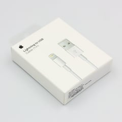 APPLE - Cable Lightning a USB 1M para iPhone Original + 2 Protectores Gratis