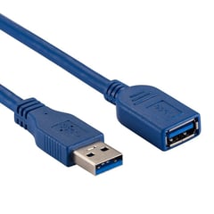 XTECH - Cable Extension USB 1.8m Azul 28 AWG 5Gb/s Macho Hembra XTC-353