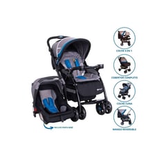 EBABY - Coche cuna Travel Sistem para Bebé «BRAVIAR» Blue