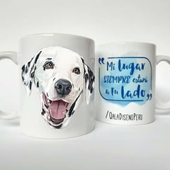 QALA DISEÑO - Taza 11 oz. - Perro Dálmata