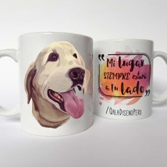 QALA DISEÑO - Taza 11 oz. - Perro Labrador